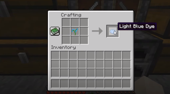 how to make light blue colour in minecraft