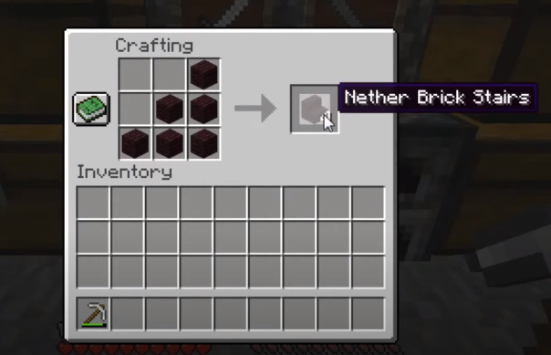 How To Make Nether Brick Stairs Minecart Recipe