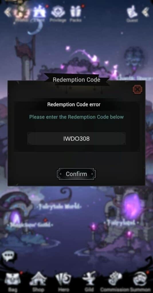 Redeem Hidden Realm Redemption Code