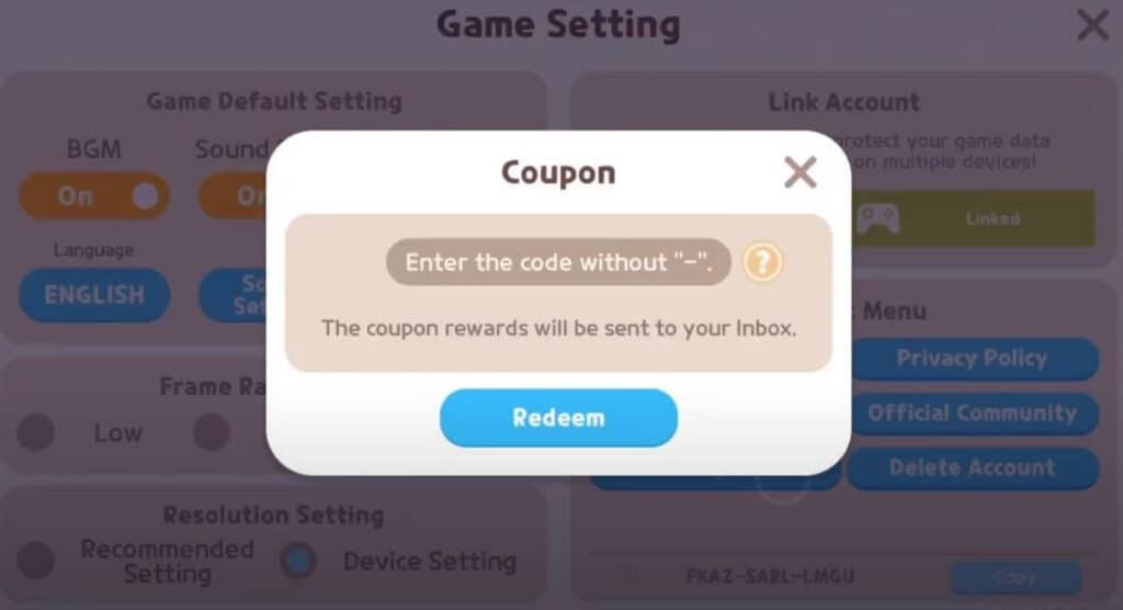 Redeem Play Together Coupon Code