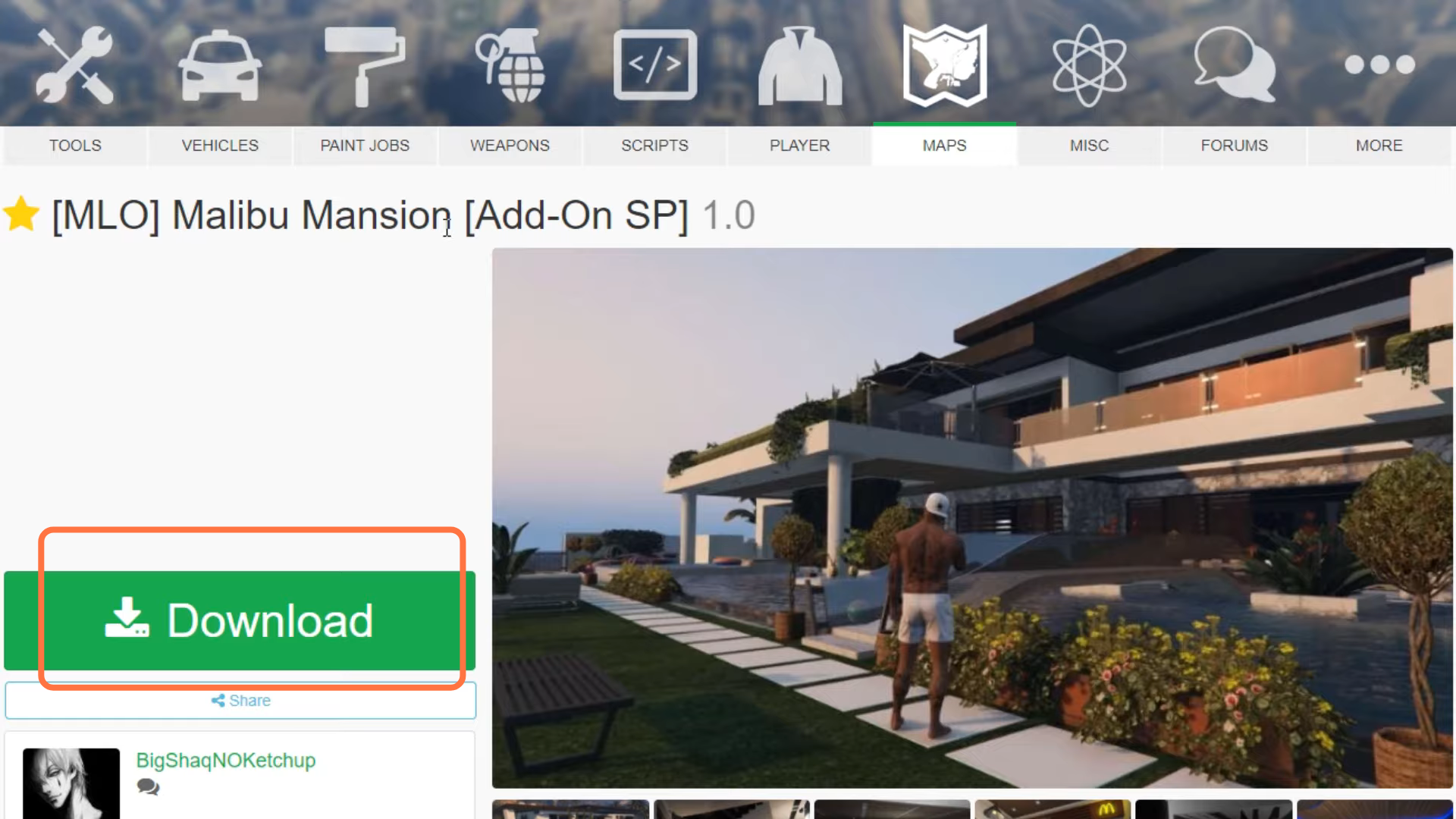 You will need MALIBU MANSION Mod and Open IV to download this mod in GTA 5   Click on the following link to download Malibu Mansion Mod and tap on the download option.  https://www.gta5-mods.com/maps/malibu-mansion-add-on  
