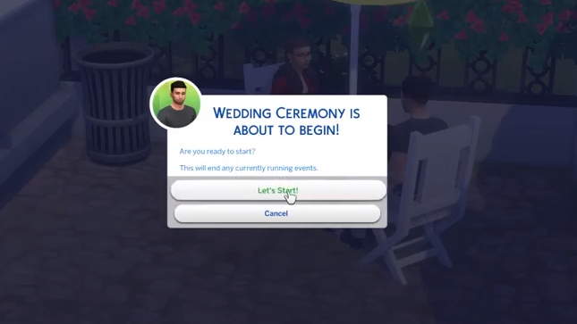 You have to click on "Let's start" when the time comes. 