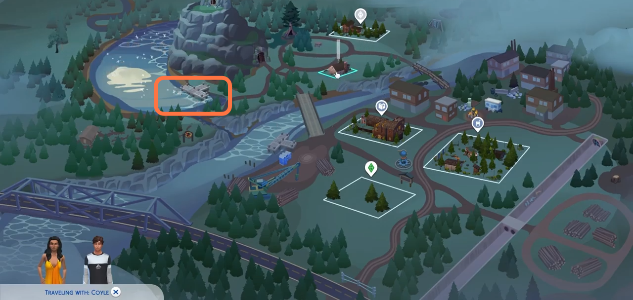 You will need to press M on your keyboard to open the map and go to the fishing location. You can catch Luna fish near hill in the Moon wood Mills World.