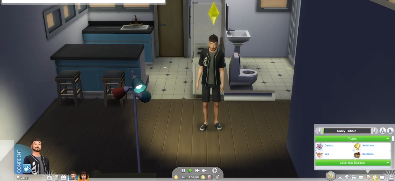 You will see your sim get back to life.