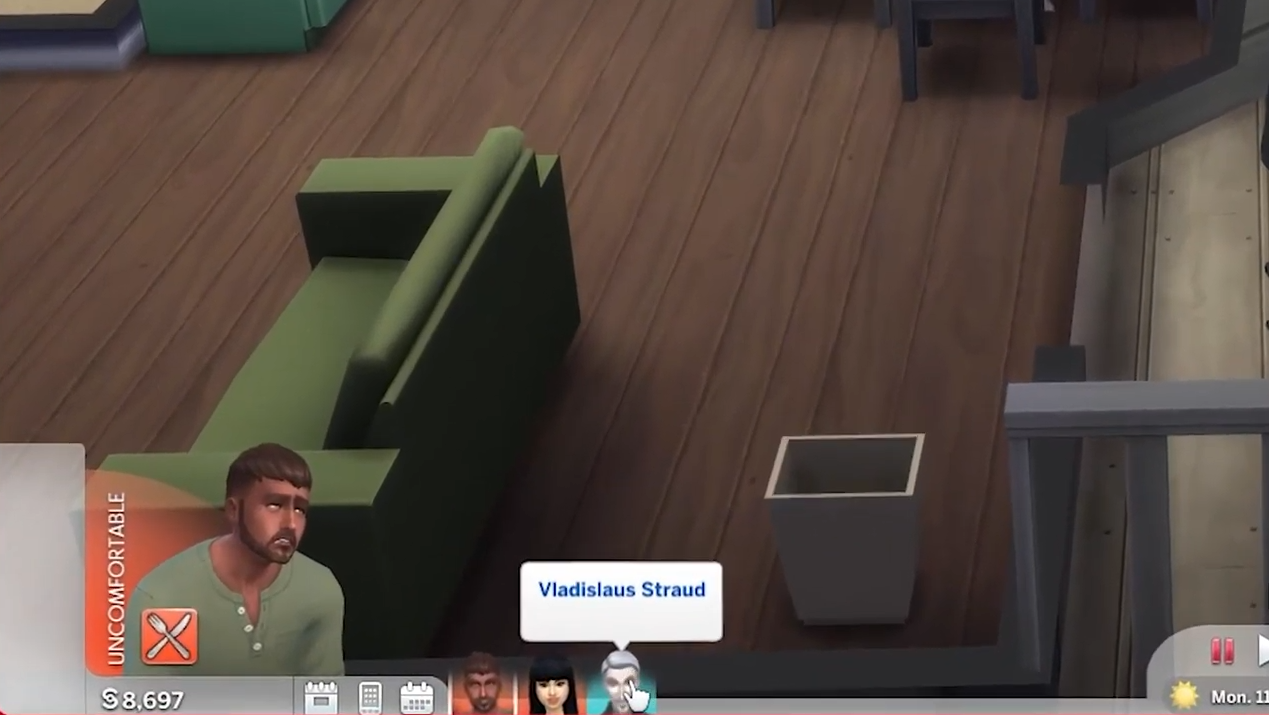 You will see Vlad added to your family. You can now control him as your sim.
