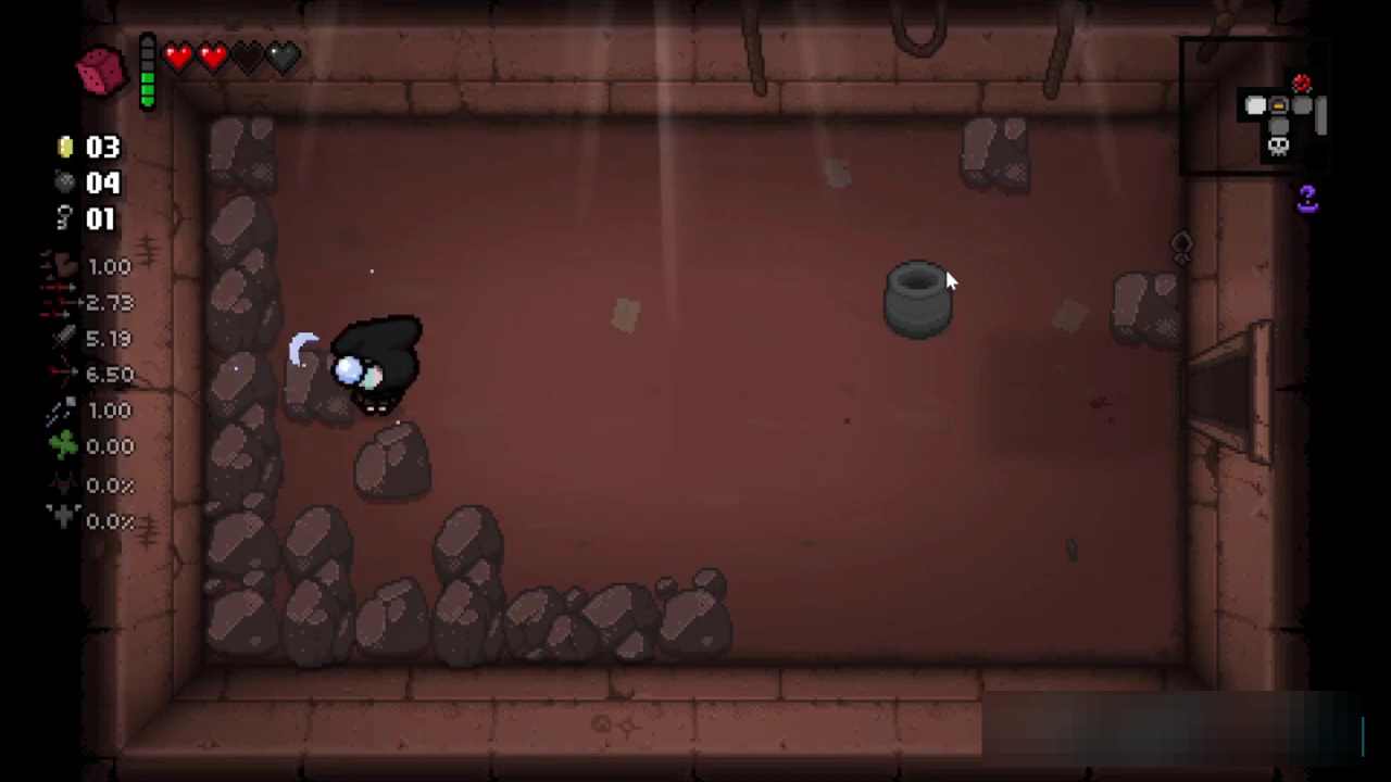 Also if there are rocks bordering the center of a wall like this then it means there are definitely not any secret rooms on this wall. Therefore you have to find an area where there are two walls to which the secret room can be connected.