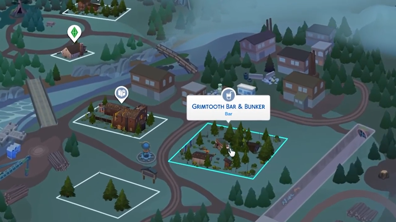 After that, select Grimtooth Bar & Bunker location and click on the car icon at the bottom right corner to confirm your visit to this location. 