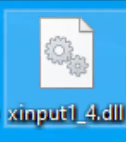 Rename it to xinput1_4.dll, as shown in the image below. 