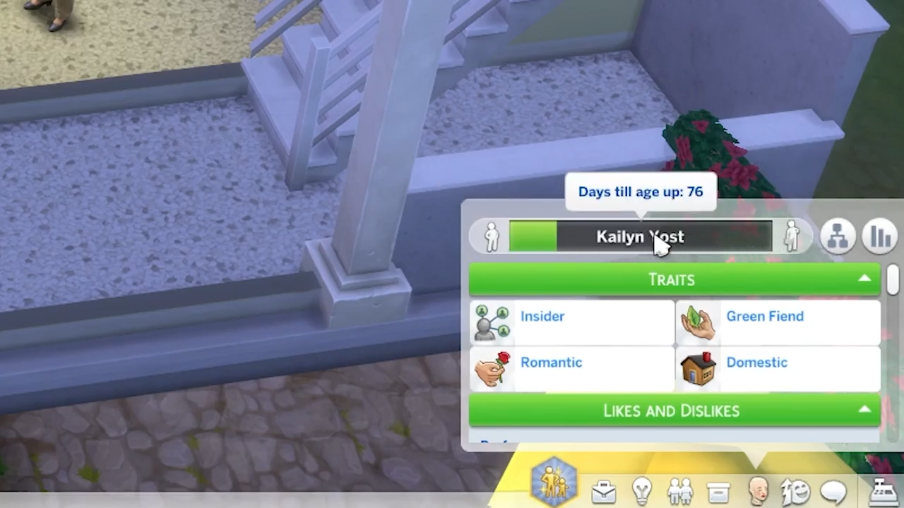 You will see there will be longer days left for your Sims to age up. 