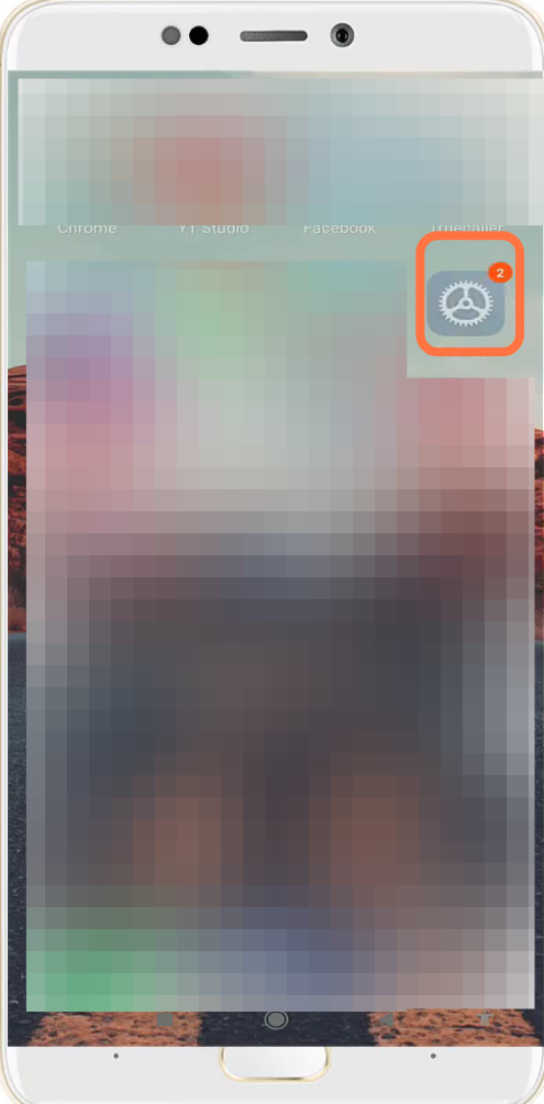 First, you will need to enter into the settings of your phone. 
