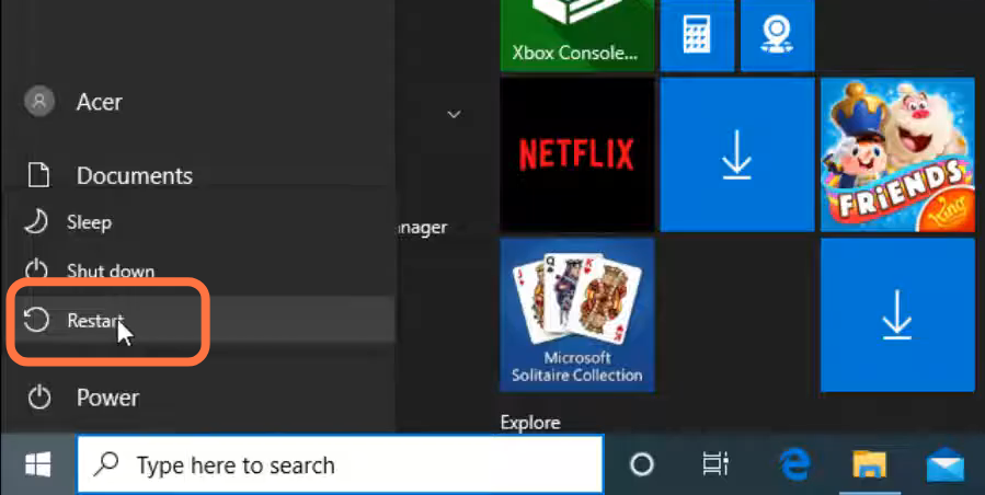 And restart your PC to resolve the issue. 