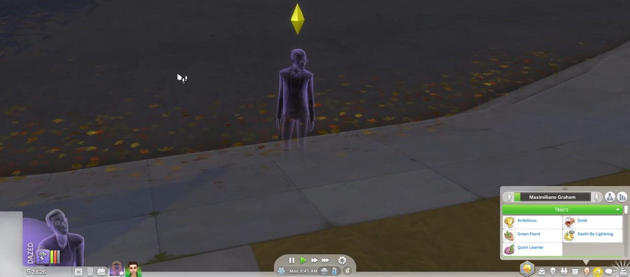 If any of your sims died by lightning, you can get them back from Ghost to human. You have to press CTRL+Shift+C altogether and hit enter on your keyboard to open the cheat box. 