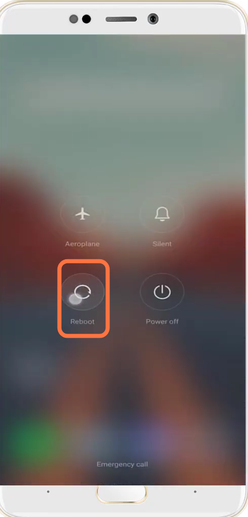 Then reboot your mobile phone to check if the error is resolved. 