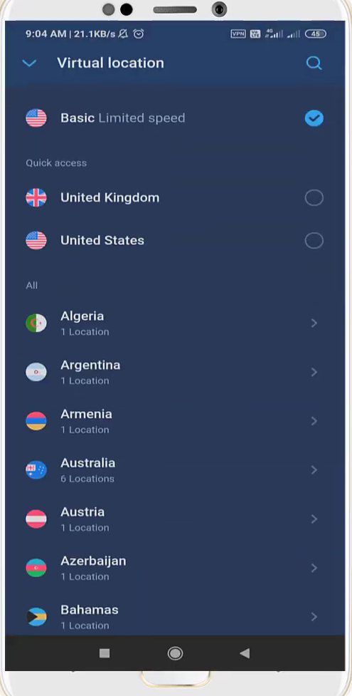You have to change the server in Hotspot VPN. 