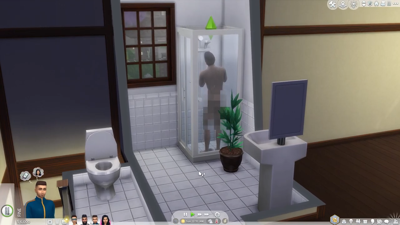 You can use the same method to shave arms, chest, legs and back hair. Your sim will go towards shower to shave hair. 