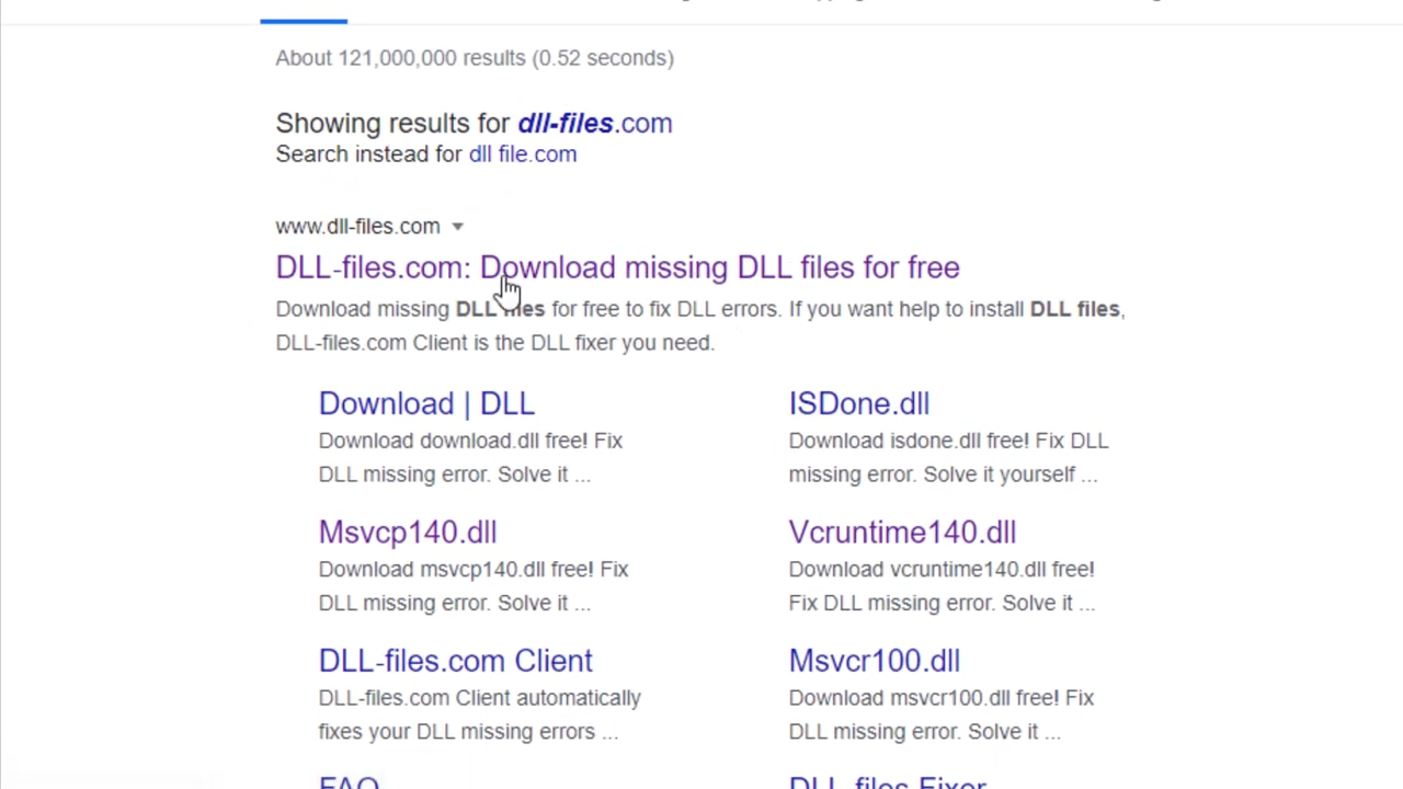 You will need to type "dll.file.com" on Google chrome and go for it.