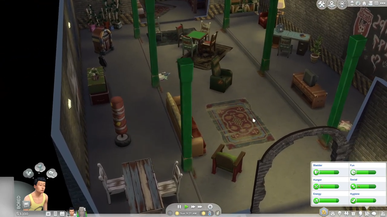Here is the inside view of the werewolves gym. 