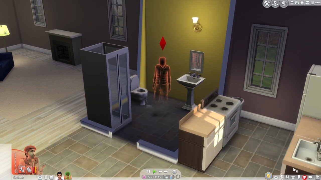 If your sim died of extreme anger, you can get them back from Ghost to human. Press CTRL+Shift+C altogether and hit enter on your keyboard to open the cheat box.