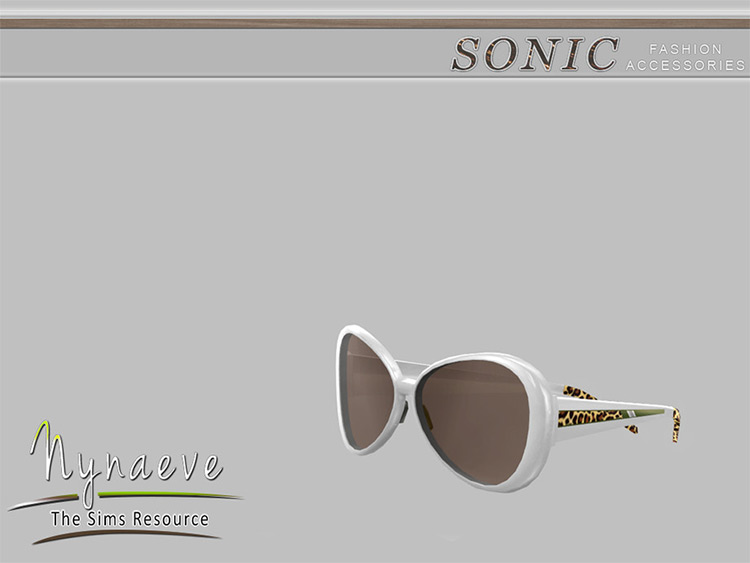Sonic Leopard Print side sunglasses CC