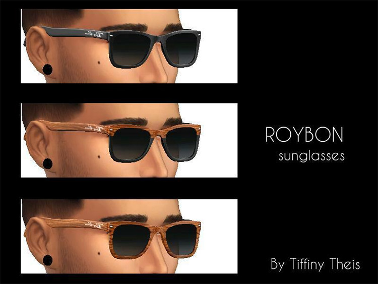 Roybon custom styles for Sims4 Sunglasses
