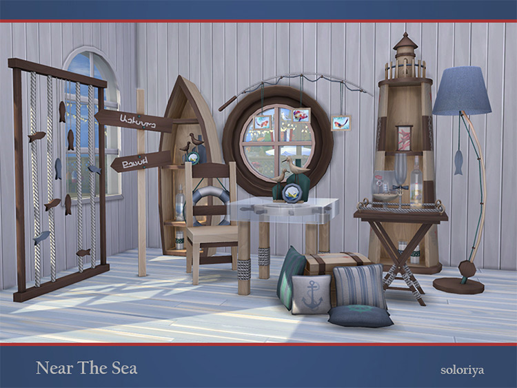 Near The Sea Decor Set for The Sims 4
