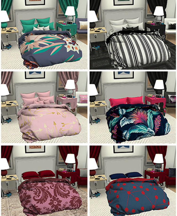 The Comfy Collection - Sims 4 blankets CC