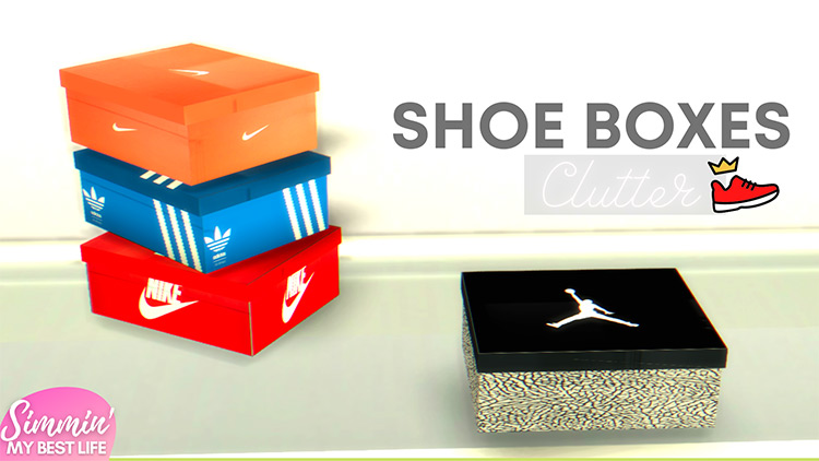 Shoe Box Clutter / Sims 4 CC