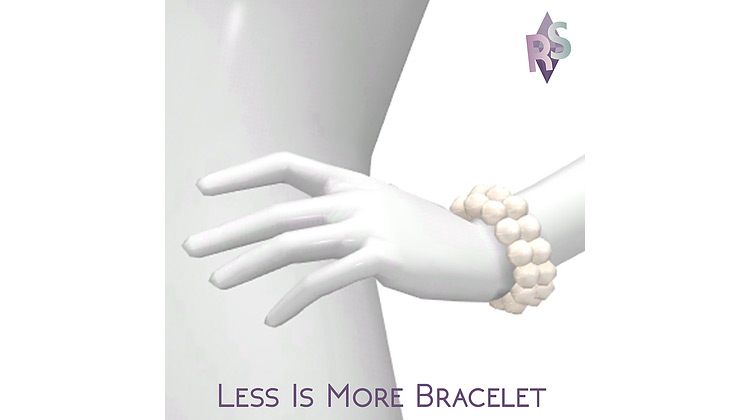 Minimalist White Pearl Bracelet / Sims 4 CC