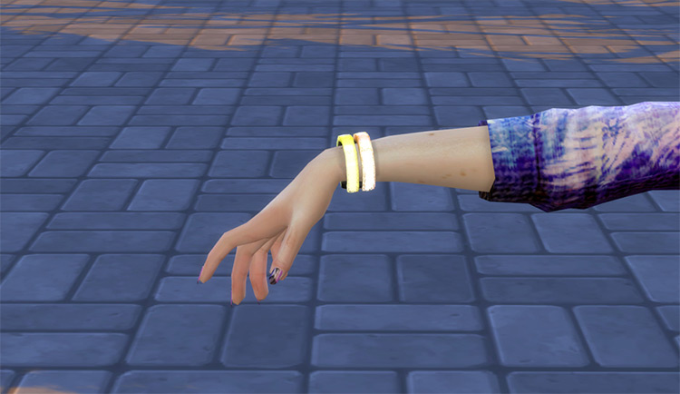 Glow Bracelets CC for The Sims 4