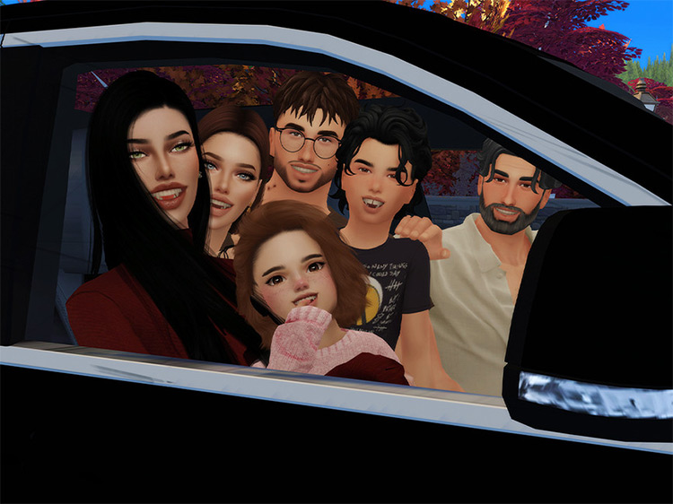 Ride in the Car (Pose Pack) for The Sims 4