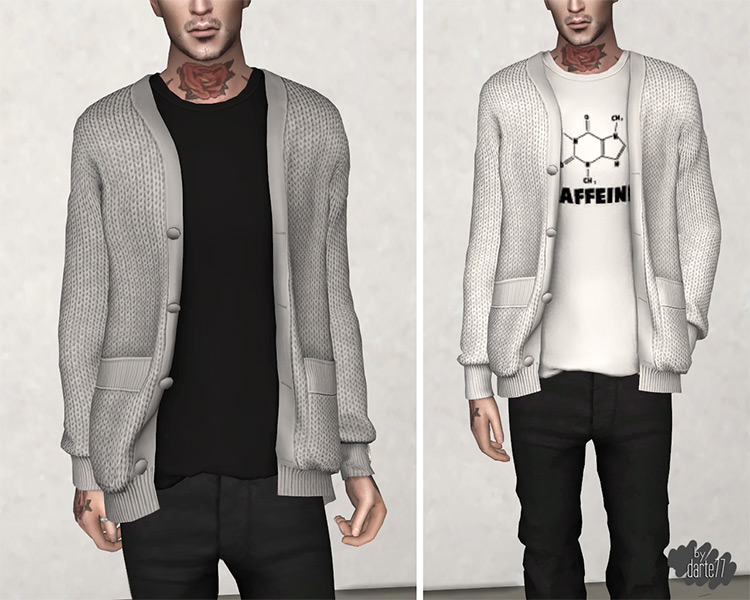 Darte77’s Knitted Cardigan for Sims 4