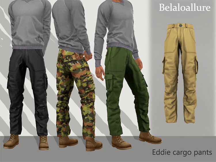 Eddie Cargo Pants / Sims 4 CC