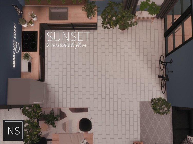 Sunset Flooring / Sims 4 CC