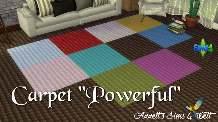 Carpet “Powerful” Color Schemes / TS4 CC