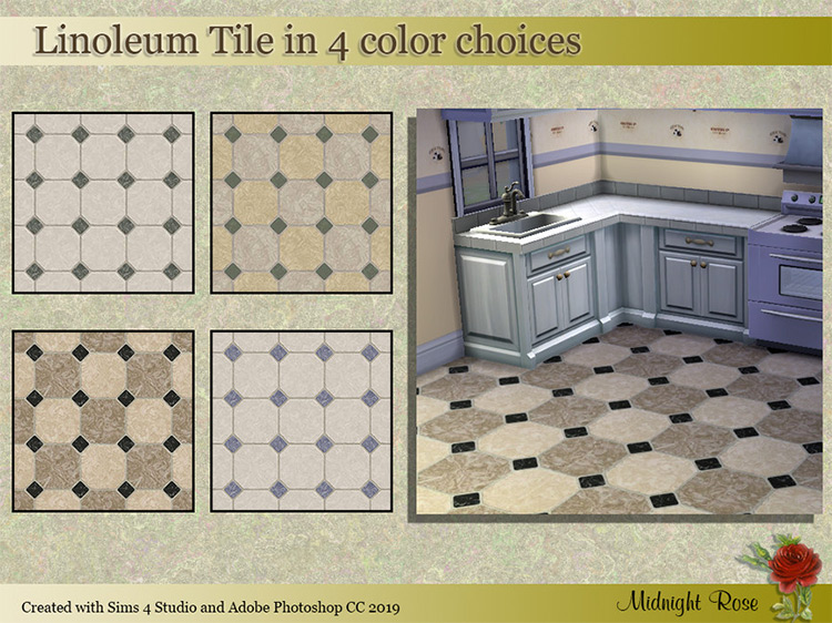 Linoleum Tiles / Sims 4 CC