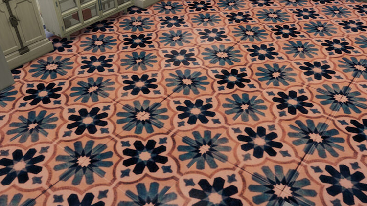 Geometric Floral Tiles / TS4 CC