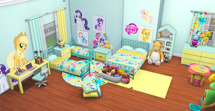My Little Pony Bedroom Set / Sims 4 CC