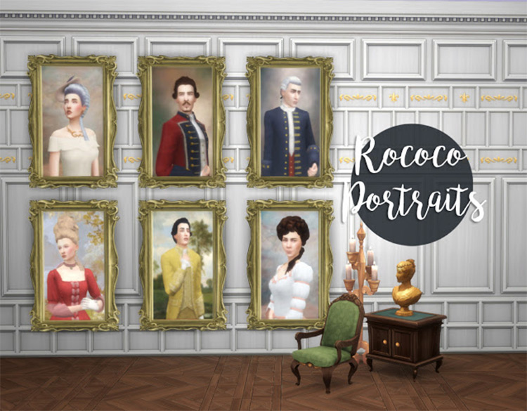 Rococo Portraits Set / TS4 CC