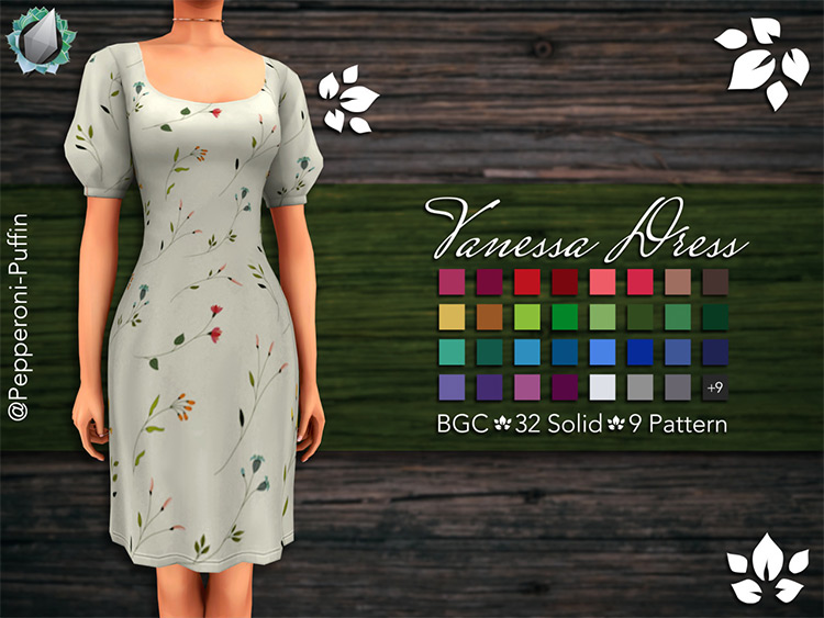 Vanessa Dress for Sims 4