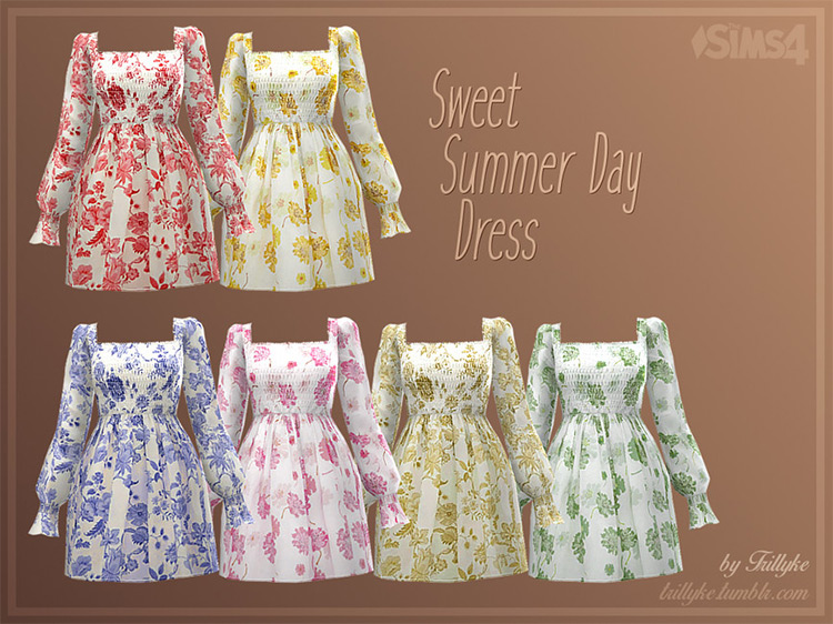 Sweet Summer Day Dress Collection / TS4 CC