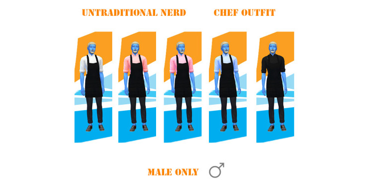 Custom Chef Outfit #2 / TS4 CC