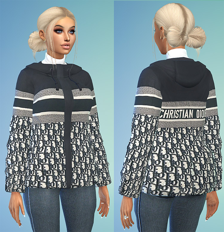 Dior Coat Design for The Sims 4
