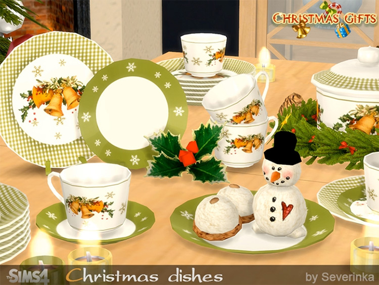 Christmas Dishes TS4 CC