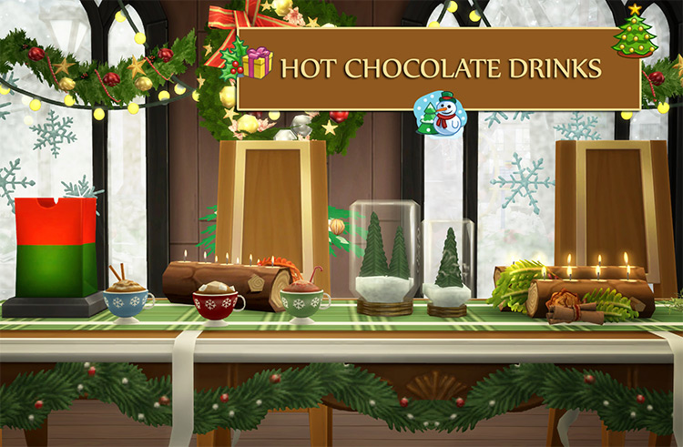 Hot Chocolate Drinks for The Sims 4