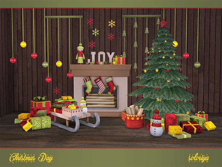 Christmas Day CC Set - Clutter Pack for TS4