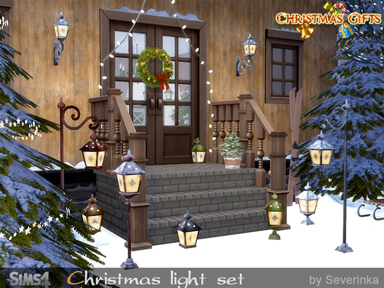 Christmas Light Set Sims4 CC