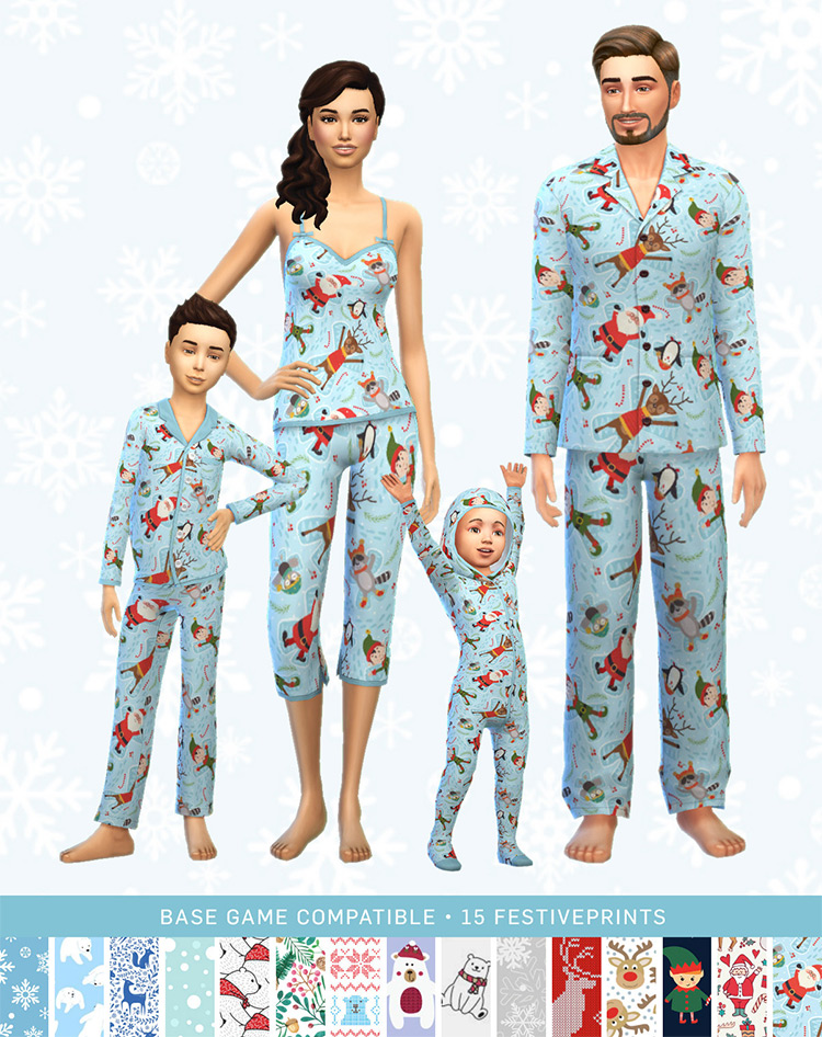 Xmas Pajamas for The Sims 4
