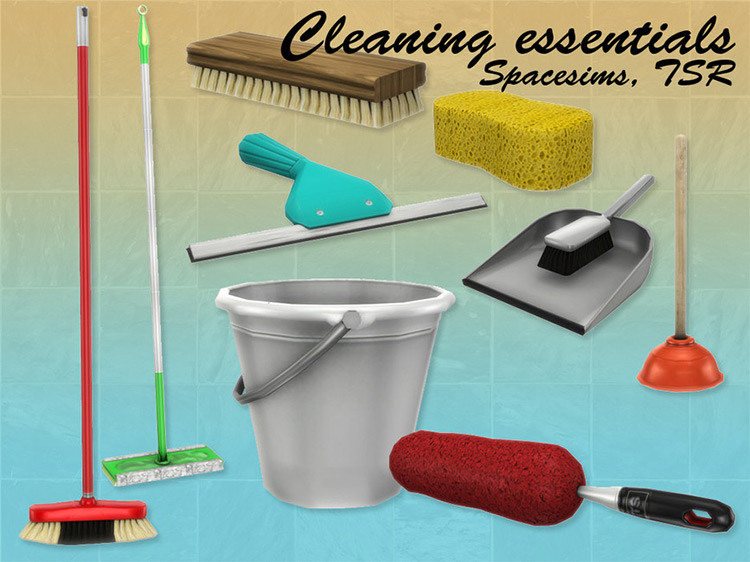 Cleaning Essentials Set TS4 CC