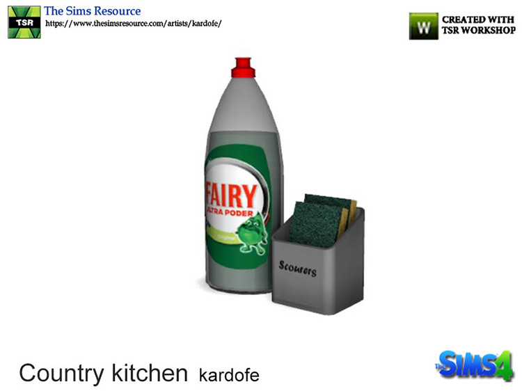 Country Kitchen Liquid Soap Sims 4 CC