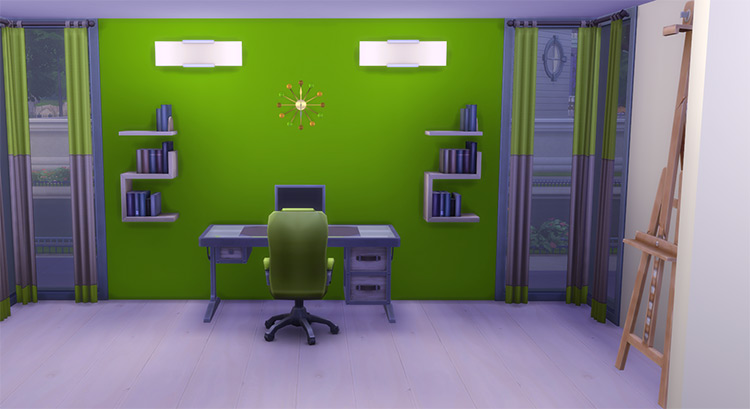 Modern Wall Clock Sims 4 CC